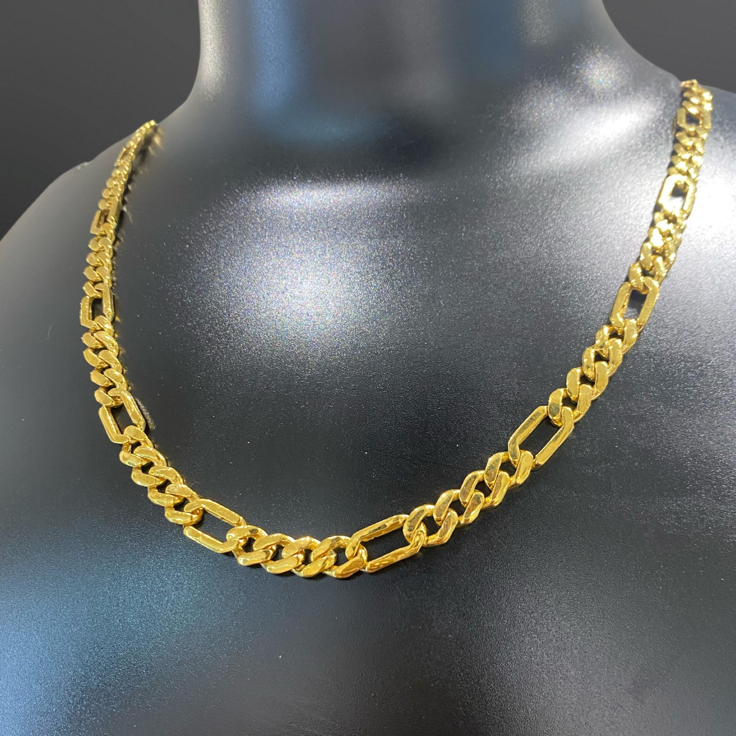 Men’s Semi Solid Figaro Link Chain