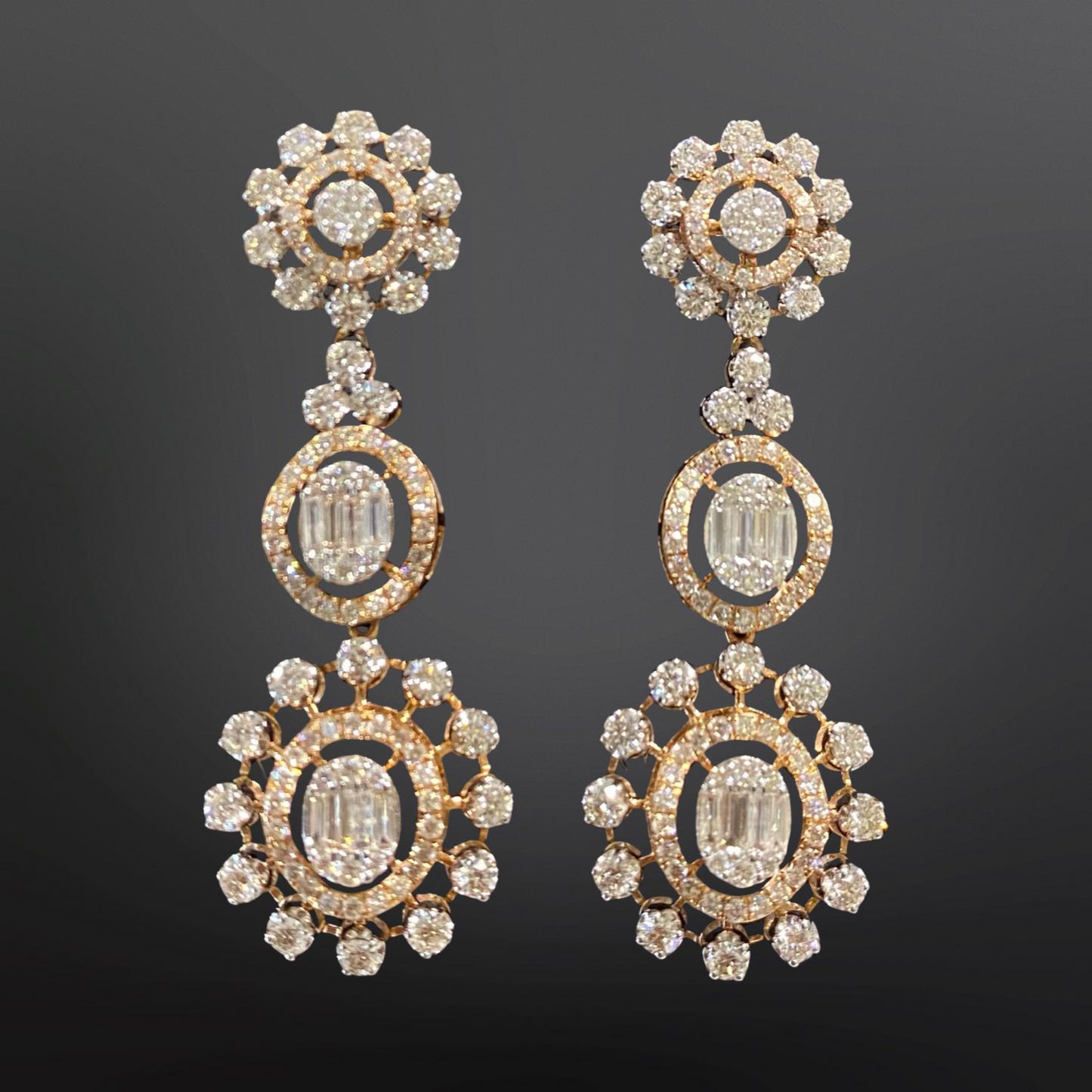 Fancy Victorian Diamond Earrings 6