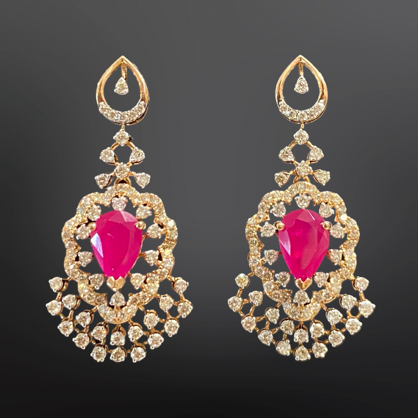 Fancy diamond earrings 4