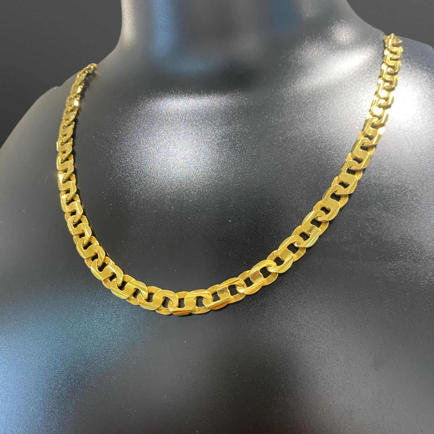 Men’s Solid Flat Link Italian Chain
