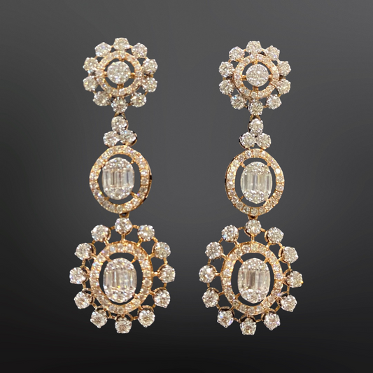 Fancy Victorian Diamond Earrings 6
