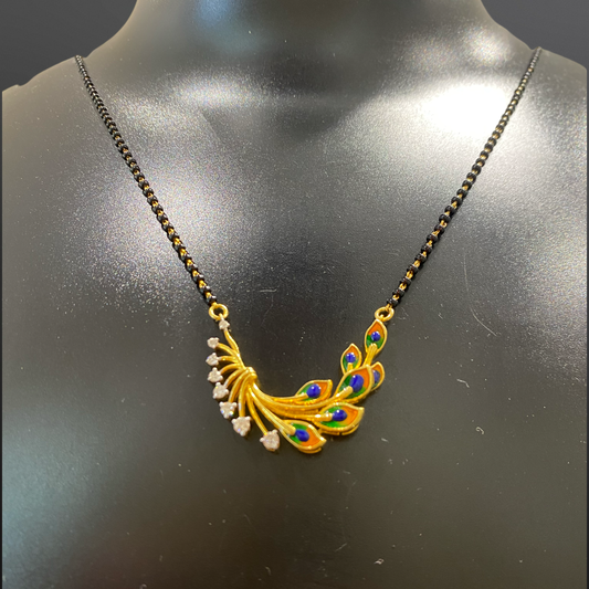 Diamond Peacock Mangalsutar