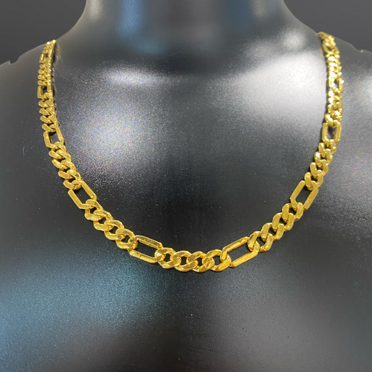 Men’s Semi Solid Figaro Link Chain