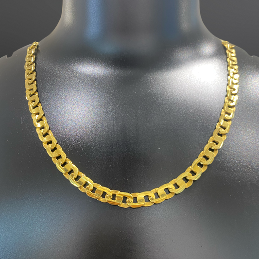 Men’s Solid Flat Link Italian Chain