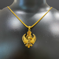 Khanda and Eagle Solid Pendant