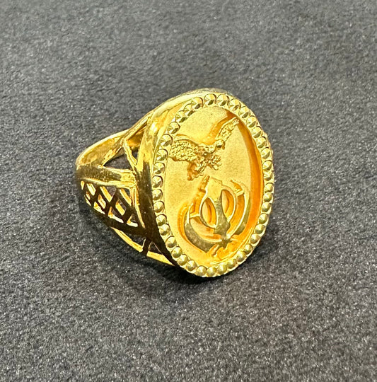 Men’s Khanda & Eagle Ring