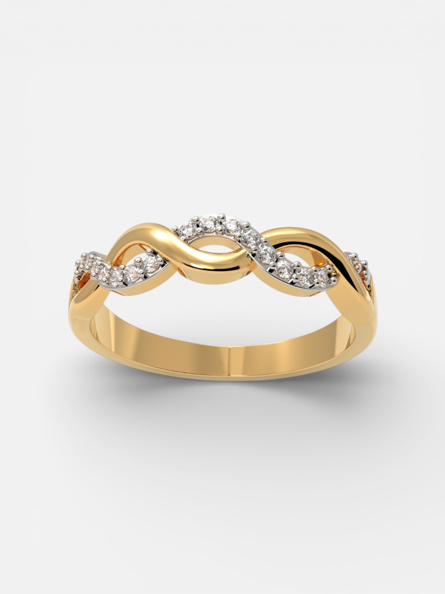 Infinity Twist Band Style Ring