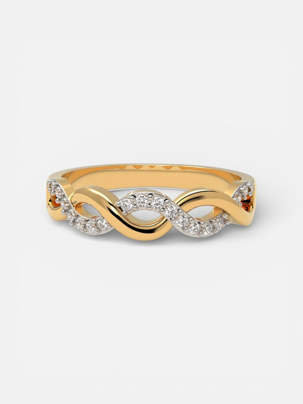 Infinity Twist Band Style Ring