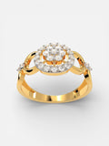 Floral Halo Ladies Ring